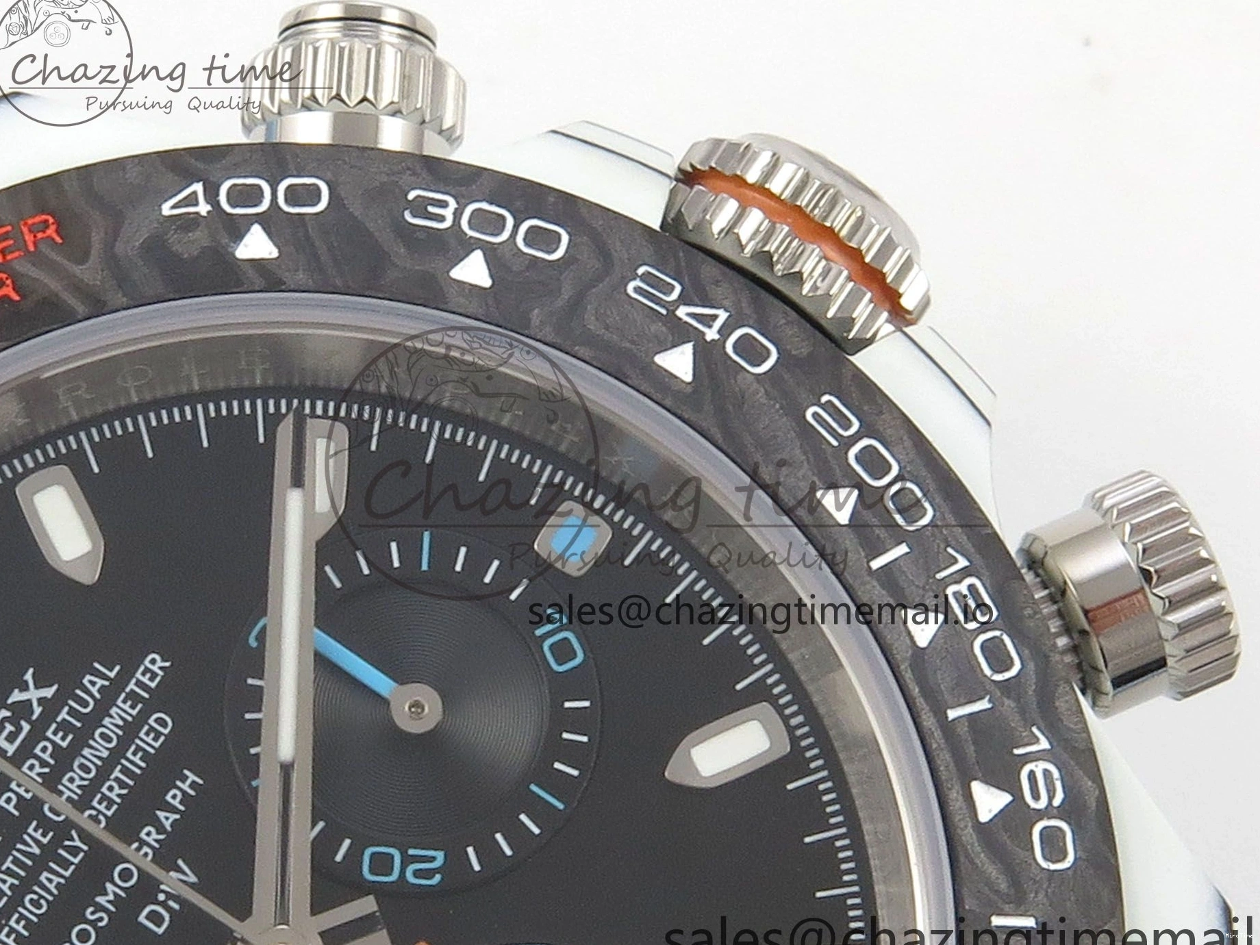 MiroTime 0106 Attractive Daytona DIW Carbon Case and Bezel DIWF Edition Black Dial on Blue Nylon Strap A 71